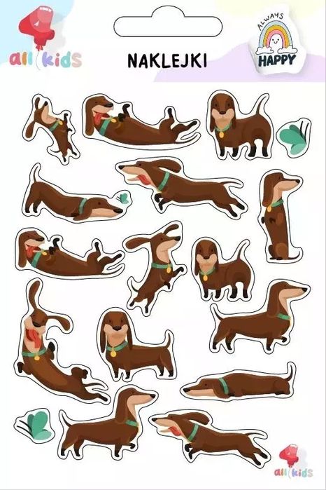 Naklejki dla dzieci Jamniki. All4Kids