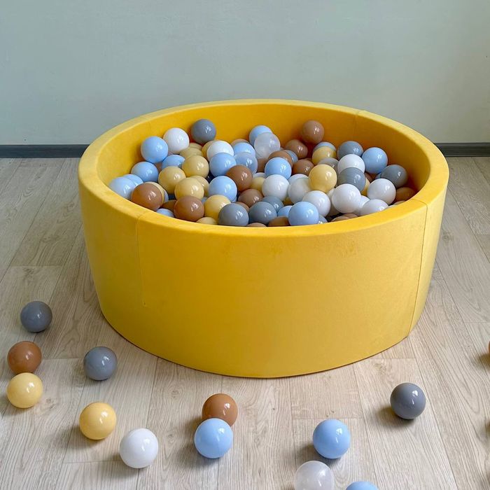 Сухий басейн з кульками і без, діаметр 100см. Наложка. Сухой бассейн