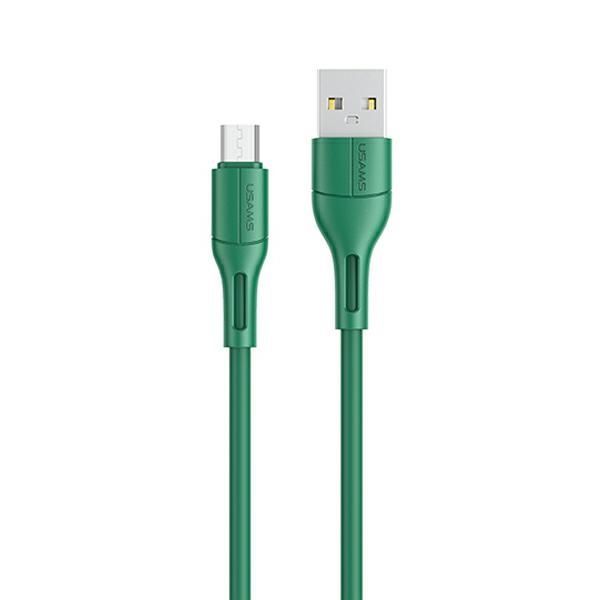 USAMS Kabel U68 microUSB 2A Fast Charge1m zielony/green SJ502USB04