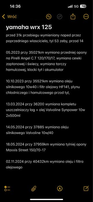 Yamaha Wrx 125cc 2010r :))