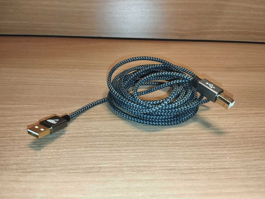 Kabel - USB / USB-B - w oplocie - 3 metry