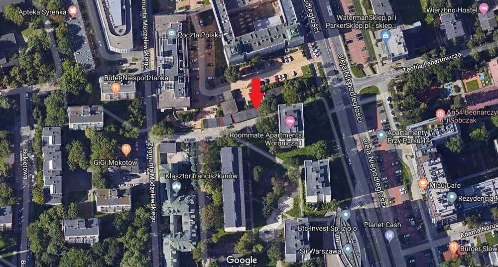 MOKOTÓW samodzielny, murowany garaż ul. Modzelewskiego 102