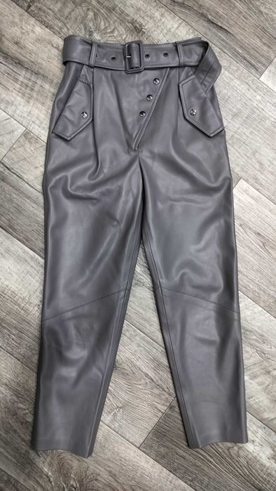 Шкіряні брюки штани на утепленні
