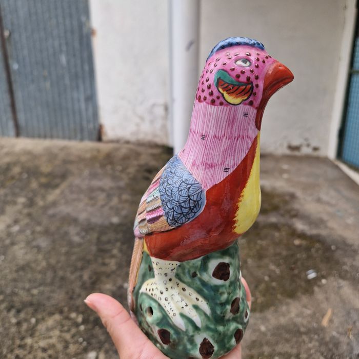 Papagaio / pássaro de loiça porcelana