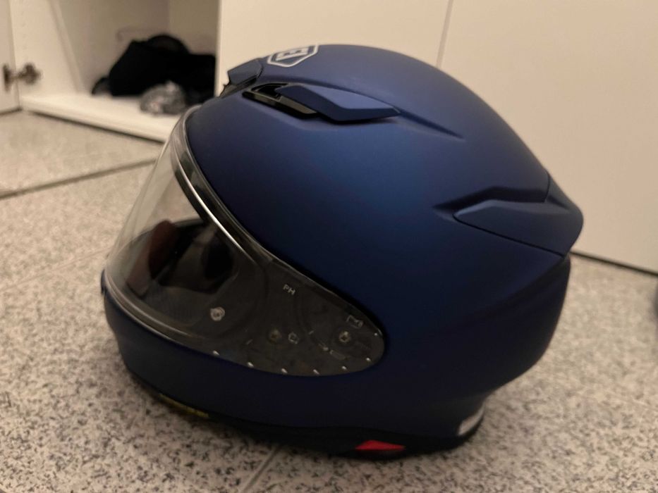 shoei nxr2 matt blue tamanho L + viseira cromática