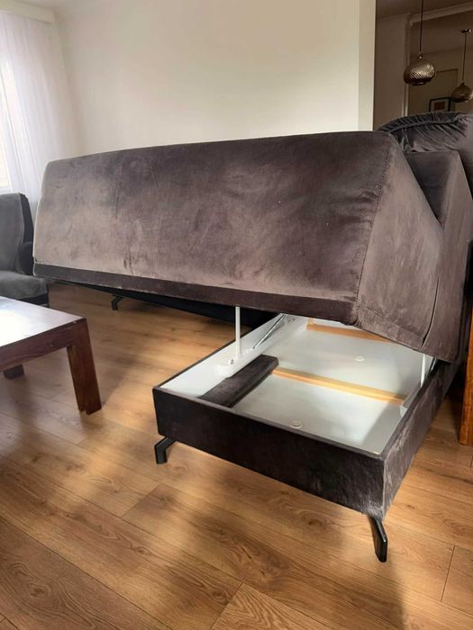 Narożnik z funkcją spania Velvet