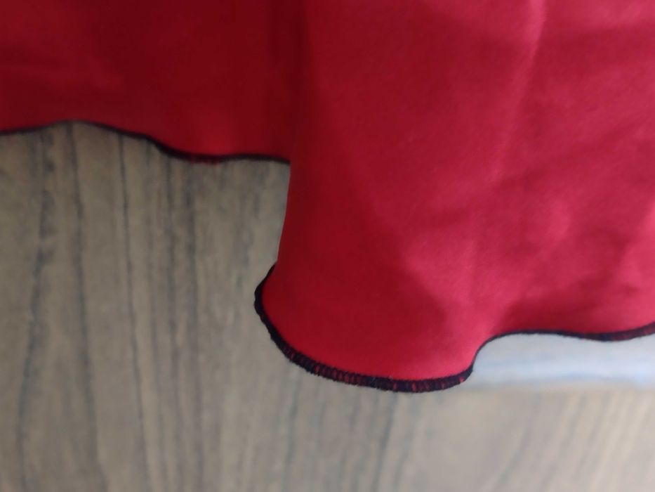 koszulka koszula nocna satynowa M/L wymiary czerwona