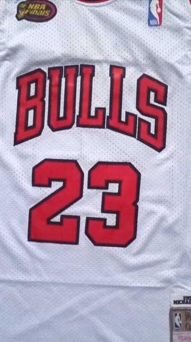 Michael Jordan Bulls Jersey Finals Patch Mitchell Ness Nowa NBA L