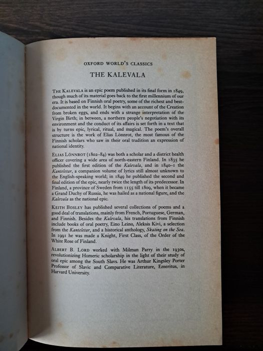 The Kalevala - Elias Lönnrot