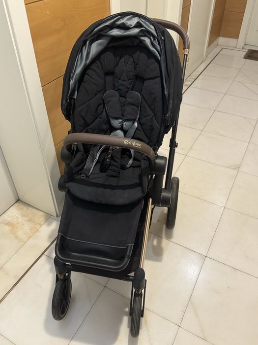 Cybex Priam Preto/Rose Gold – Carrinho Premium