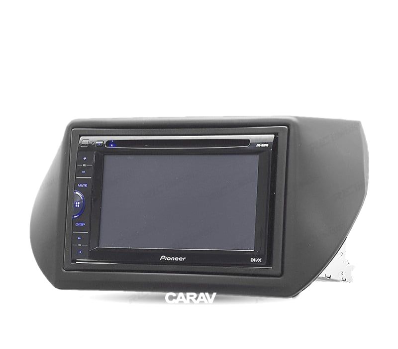 MOLDURA ADAPTADOR PRETO PARA RADIO 2-DIN PARA CITROEN NEMO PEUGEOT BIPPER FIAT FIORINO QUBO