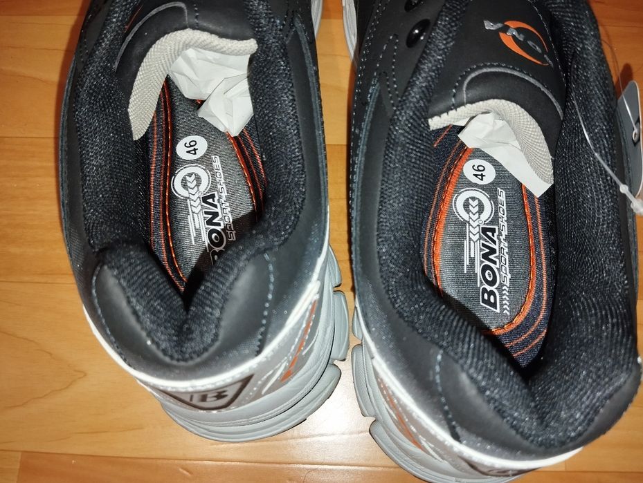 Спортивные мужские кроссовки бона BONA Нубук Размер 46 стелька 30 см