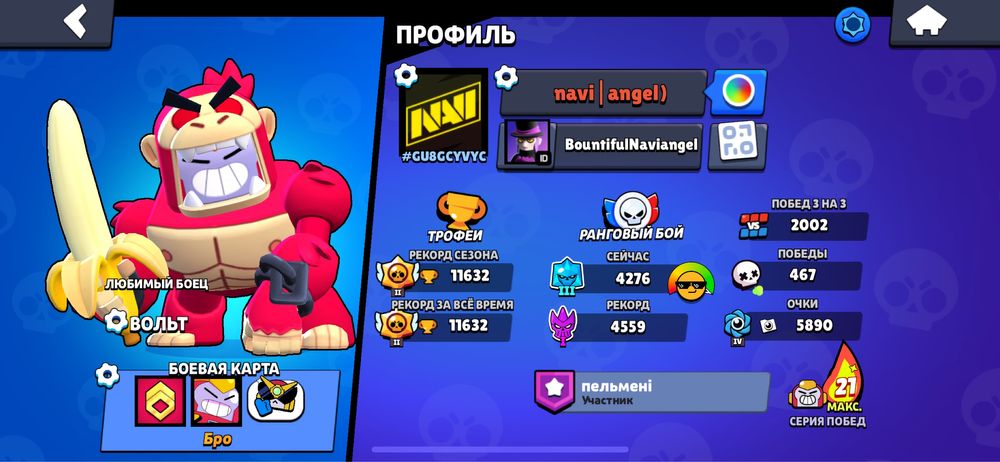 Хорошый,игровой аккаунт в бравл старск