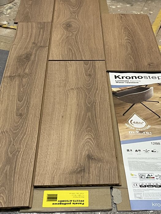 kronostep dąb Natural Parioli 7mm AC5 panele laminowane 7 mm AC5 48h water resistant - odstąpię resztkę Łódź