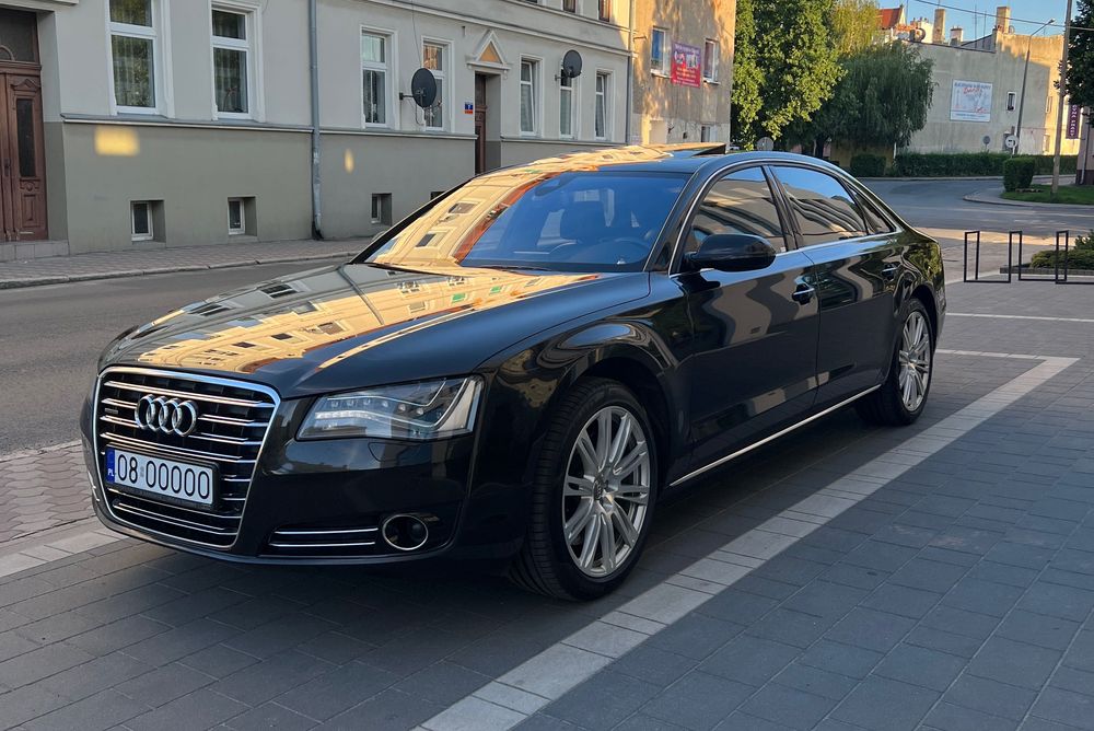 Audi A8L 4.2 TDI LONG | Matrix | Bang Olufsen | Noktowizor | Monitory | 4X Masaż Wentyl Grzanie | Polecam