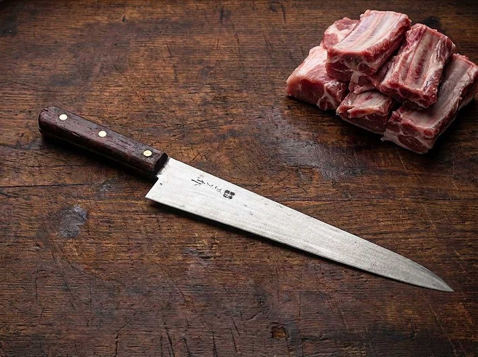 Japoński Nóż Szefa Kuchni Gyuto Tokyo Masahisa 270mm Monosteel Stal Węglowa