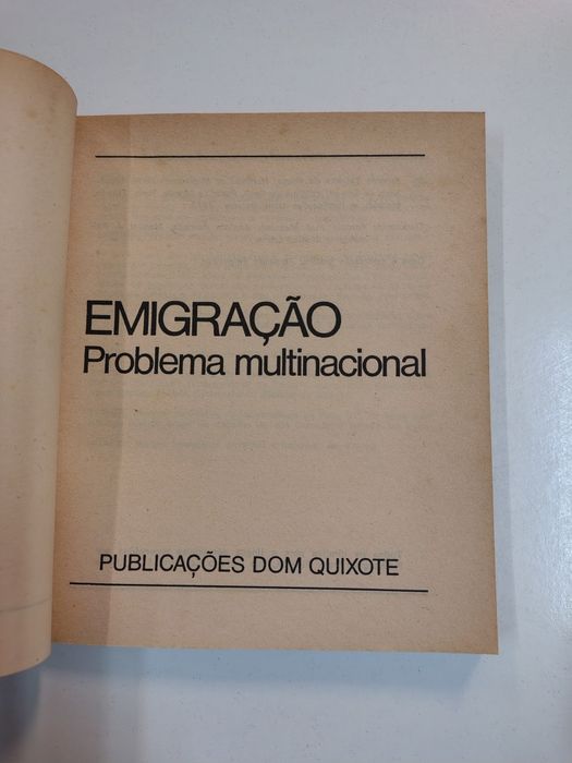 Emigração: problema multinacional