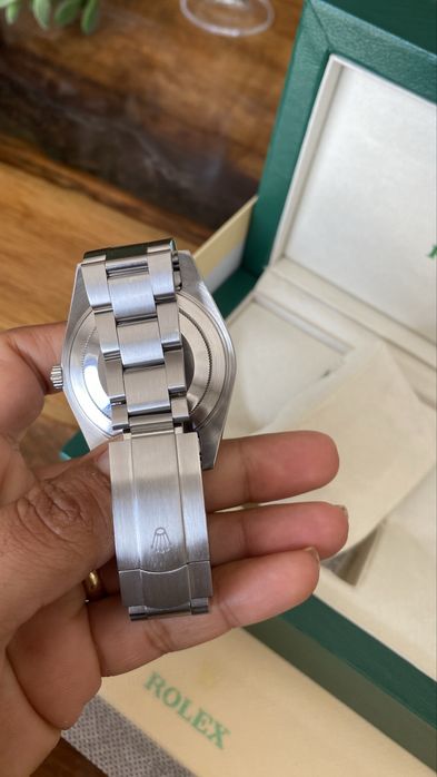 Relogio Oyster Perpetual Rosa – Novo | Aço Inoxidável | Completo