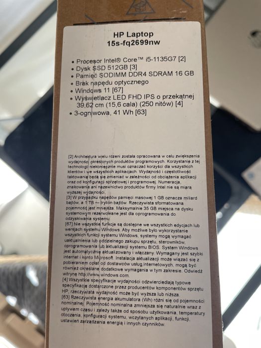 Laptop Lenowo kolor zloty