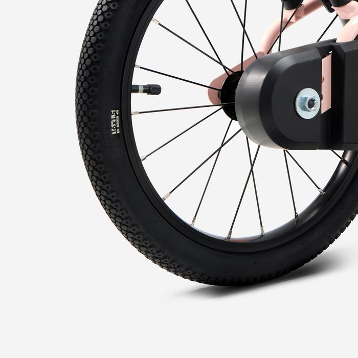 Bicicleta de Criança 16 polegadas 4-6 anos, DISCOVER 500 Rosa