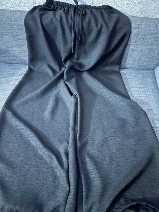 Pantalona de tecido Preta