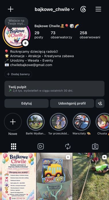 Animacje dla dzieci !!! Bajkowe Chwile!!!