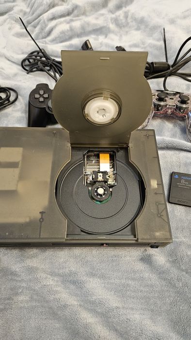 Zestaw Ps2 z przeźroczysta obudowa dla kolekcjonera