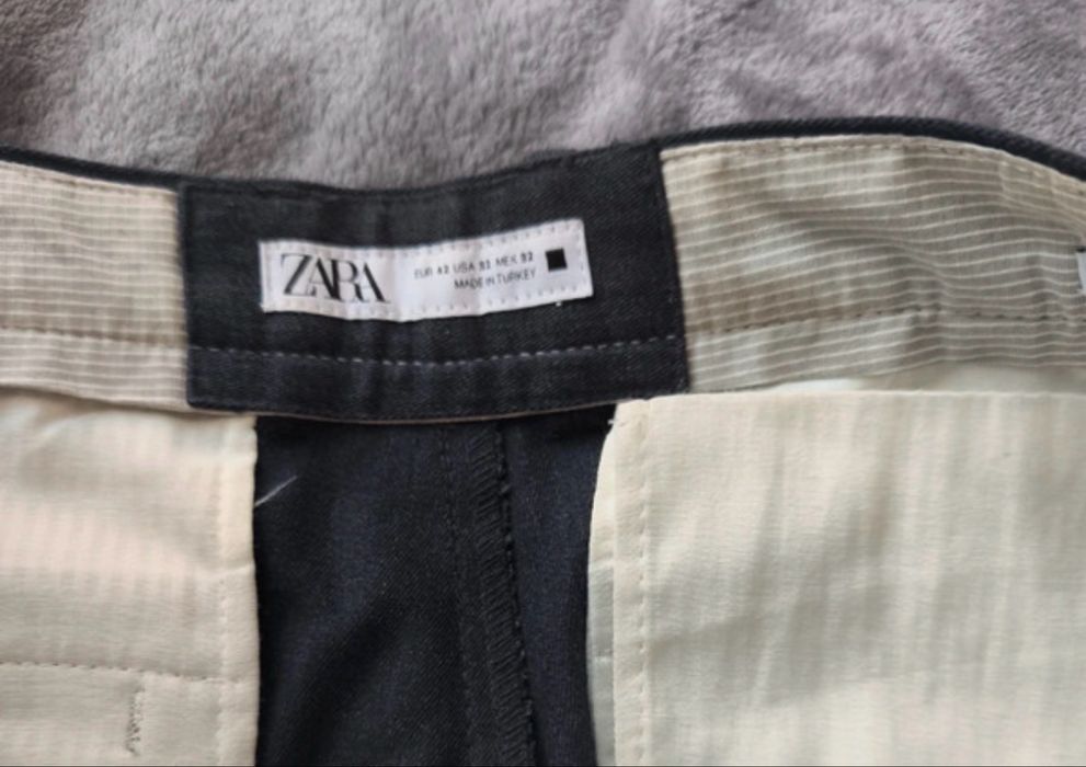 Calças clássicas Zara PT 42 cinzento escuro