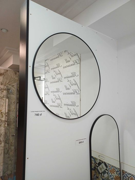 Lustro fi80 - czarna rama