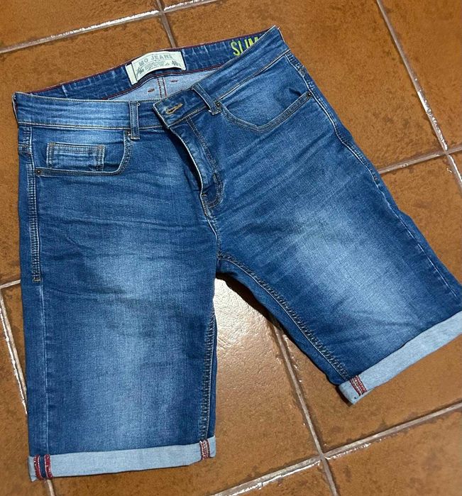 Calções MO JEANS Slim Fit - Tamanho 40 Homem