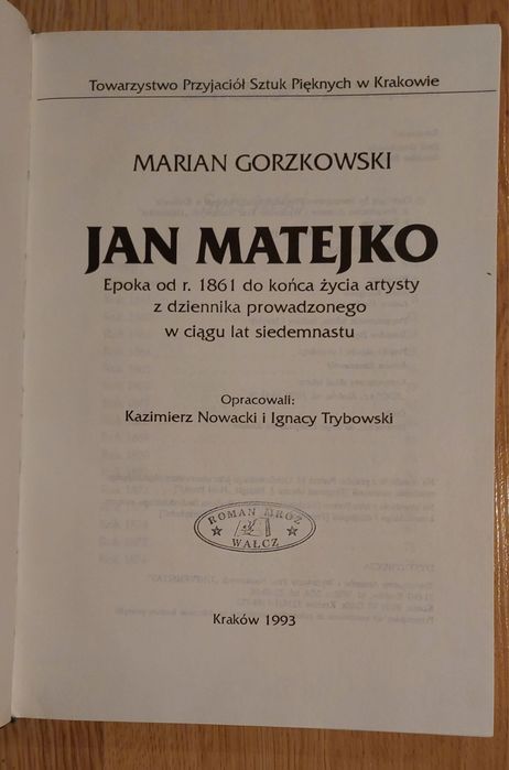 Jan Matejko-Marian Gorzkowski, Universitas 1993