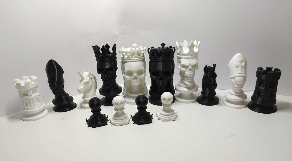 Ексклюзивний набір фігур для шахів“Skull Edition”/ фигуры для шахмат/