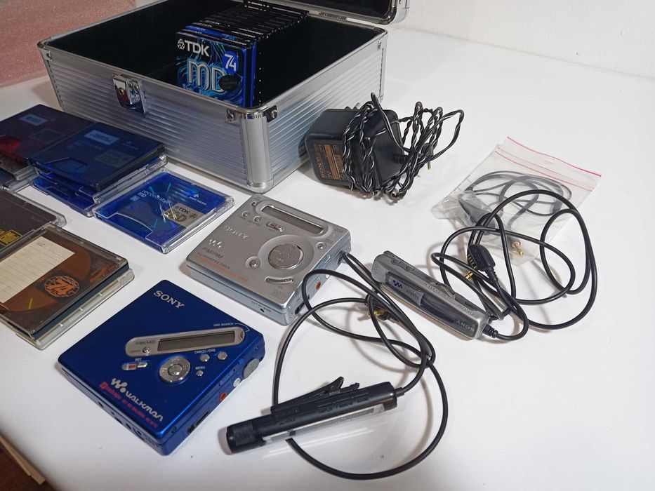 2 Leitor Mini Disc Sony com Radio e Net MD