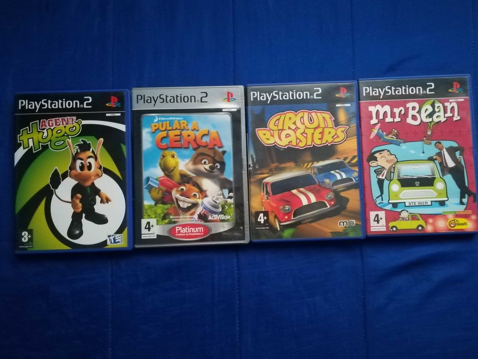 Pack de Títulos PS2 - Agent Hugo e PULAR a CERCA, CIRCUIT BLASTERS e MR. BEAN! !