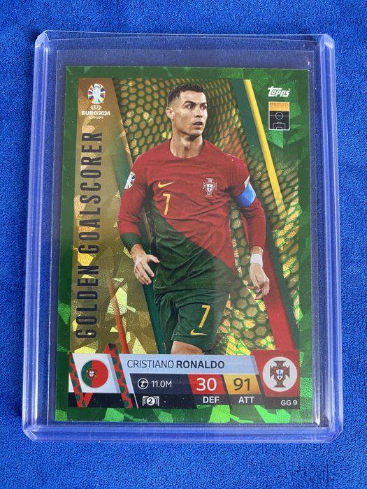 Carta Cristiano Ronaldo Paralela Green Goal Scorer Uefa Euro 2024