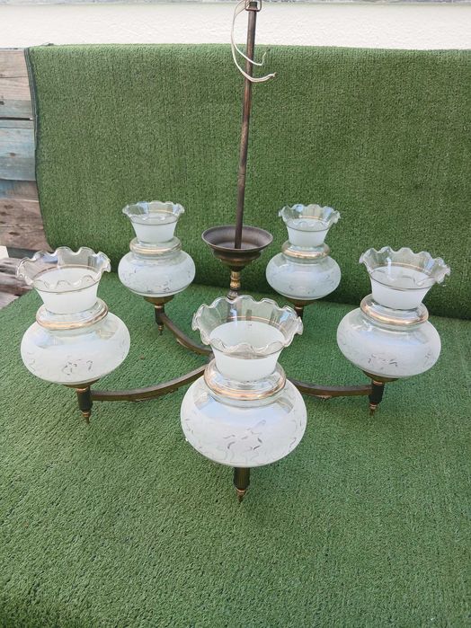 Candeeiro de teto rústico