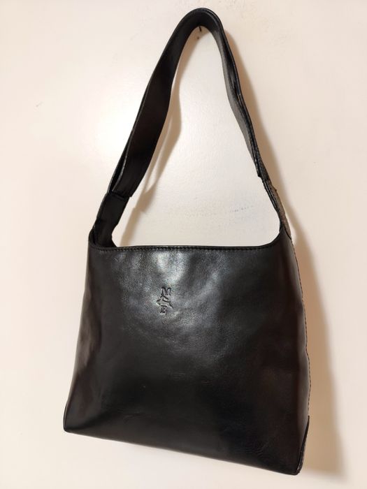 Mala Preta em Pele Genuína - M. Bello's (Nova)