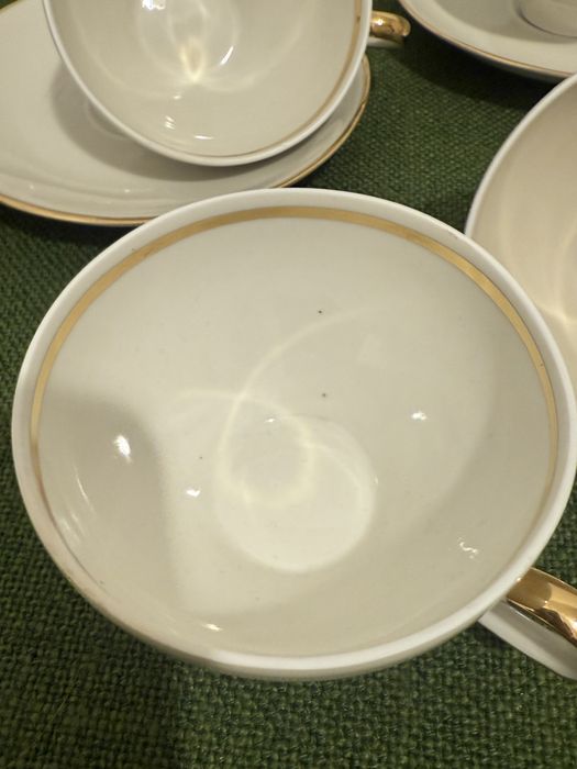 Bawarska porcelana dzbanek filiżanki talerze