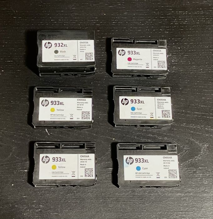 Pack tinteiros HP 932XL 933XL +1 Yellow +1 Cyan