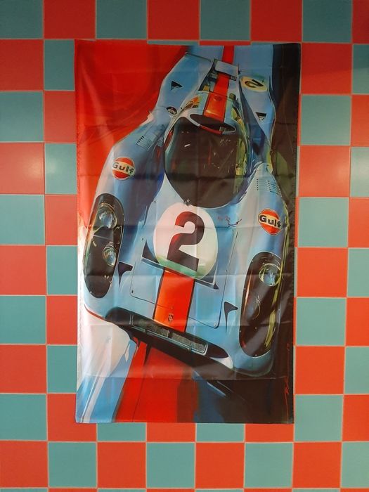 Automobilia Clássicos em Le Mans Posters em Tecido 150x90cms