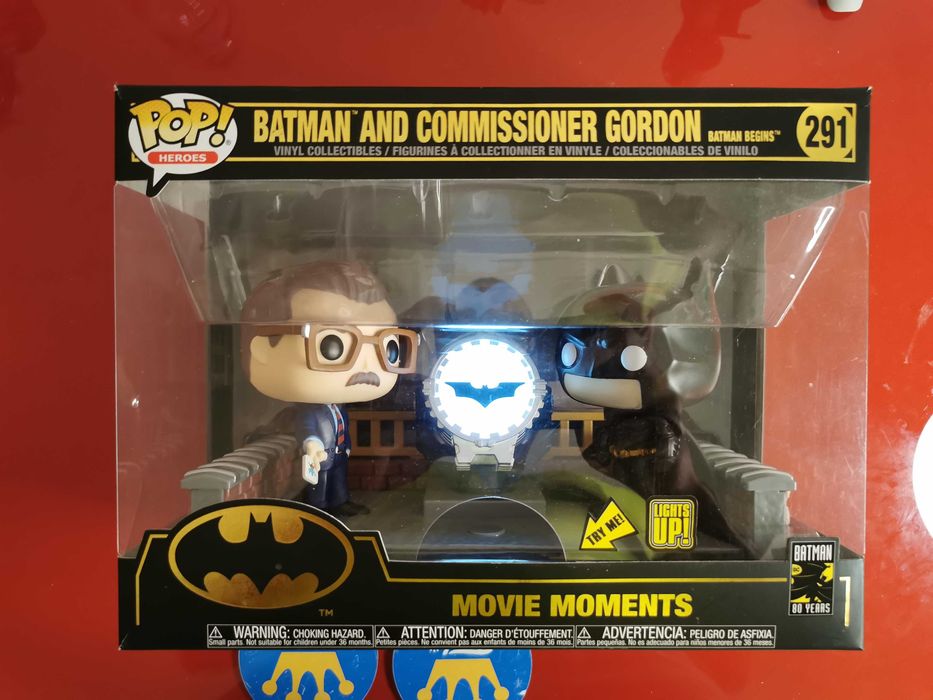 Funko Pop Batman and Comissioner Gordon Movie Moment