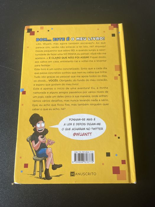 Livro do autor/influenciador Wuant.