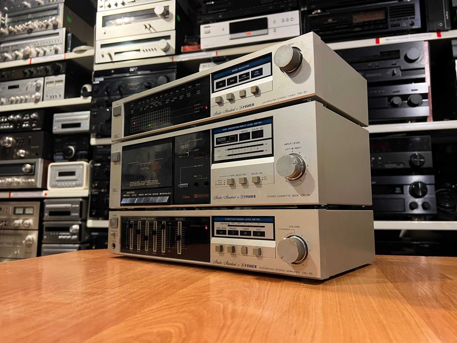 Wieża Fischer wzmacniacz CA-35 magnetofon CR-35 tuner FM-35 Audio Room