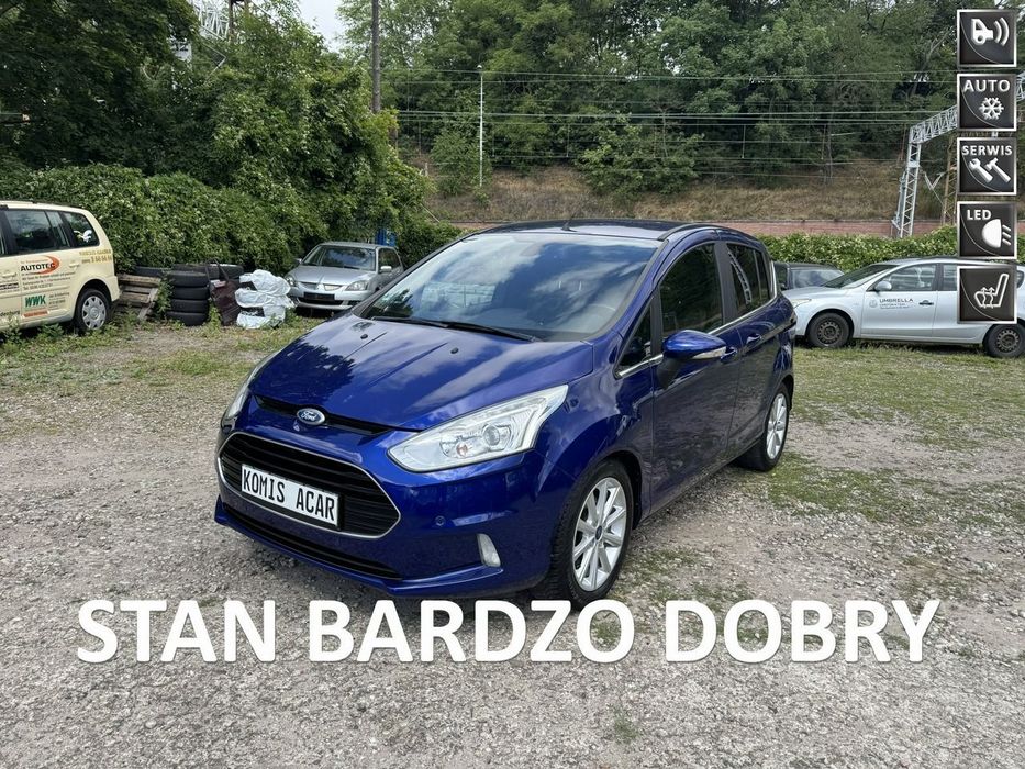 Ford B-MAX 1.0EcoBoost-125km-Nowy Rozrząd-Olej-Filtry-Klimatronik-2 x PDC-LED