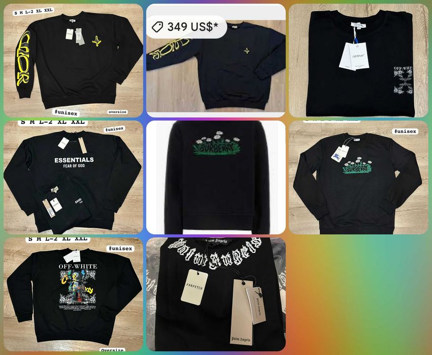 S- XXXL Premium palm Bluza off essential Outlet casablanca Premium
