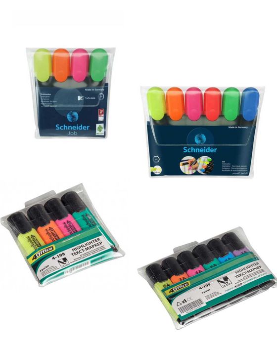 Набір текстмаркерів 4Office\Schneider ОПТ