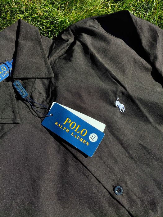 Czarna Koszula Polo Ralph Lauren