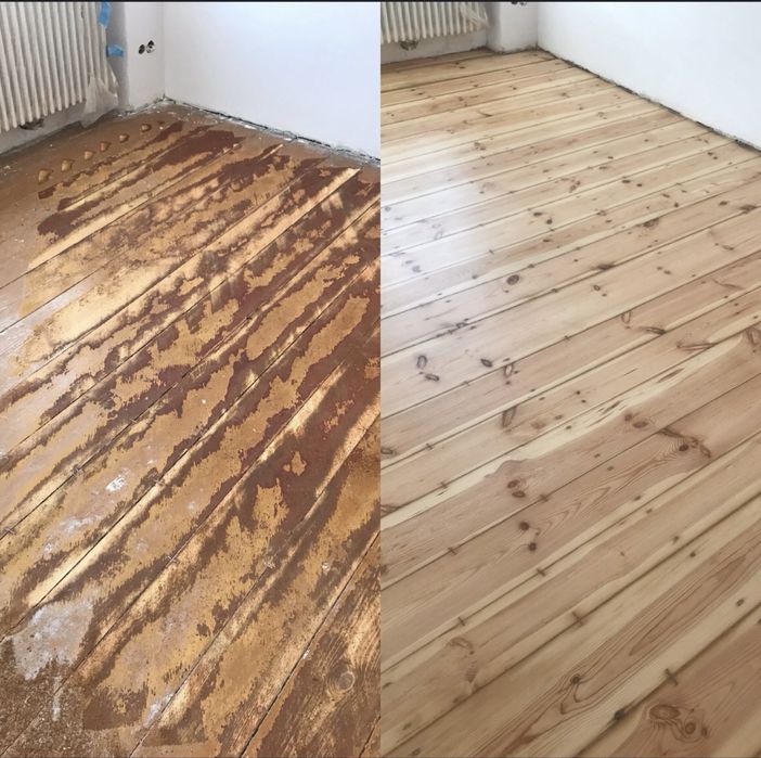 Cyklinowanie bezpyłowe, układanie parkietu renowacja tarasów i schodów