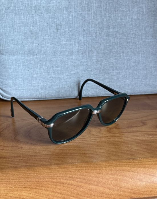 Cartier Vitesse  1991 r. | Unikat Zielony Marbled Okulary przeciwsłoneczne