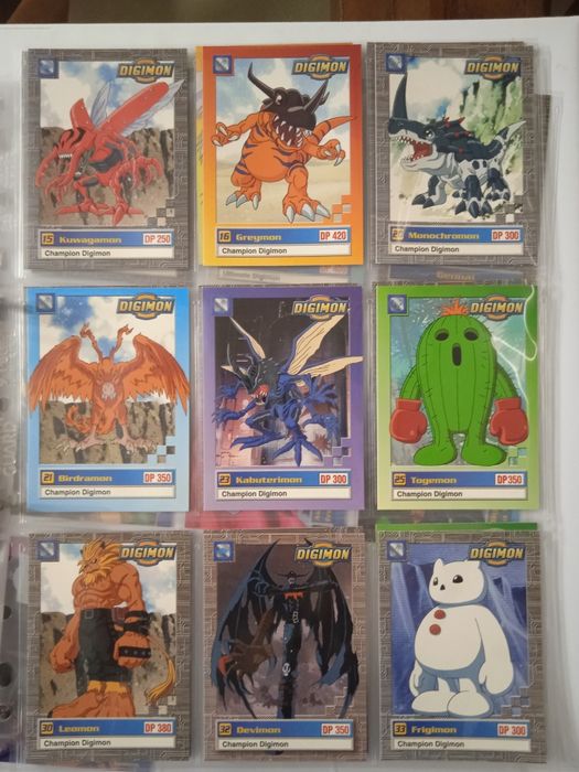 Cartas Digimon Colecionáveis